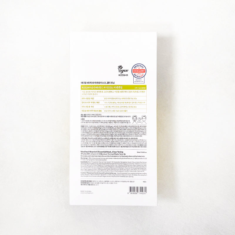 Vitamin C Essential Mask Clear Toning (10 sheets)