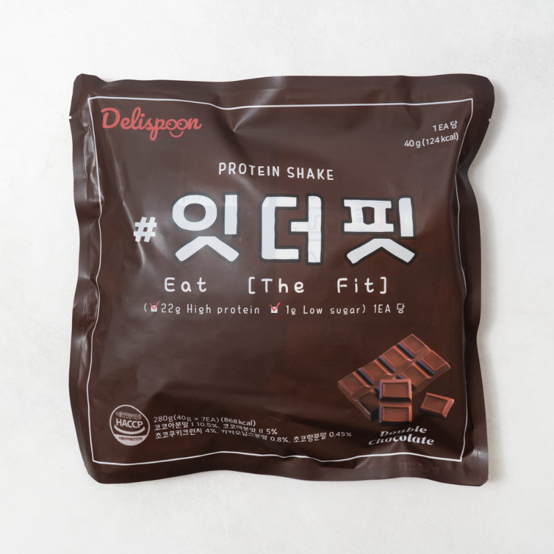 Eat The Fit Shake - Double Chocolate Flavor 280g x 2 Pack + Misugaru Flavor 280g x 2 Pack