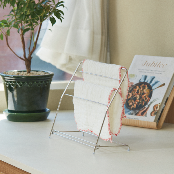 Vatya Stainless Embo Drying Rack + (*Option) Utensil Basket, Cup & Cutting Board Rack, Dishcloth Rack_Korea Direct Delivery D