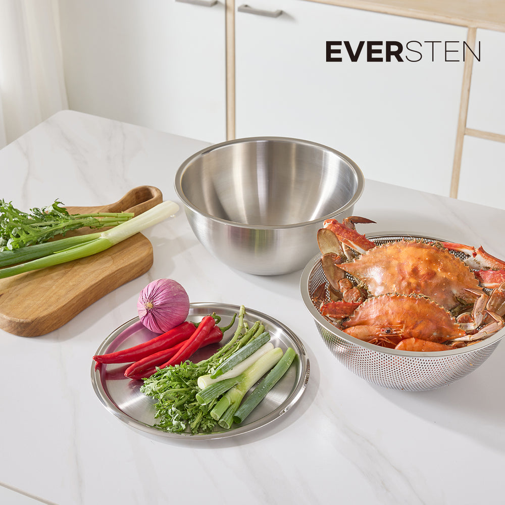 EVER STEN 混合碗带盖(3个碗 + 3个盖)_ 韩国直接配送 E