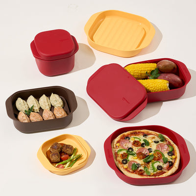 Easyway Silicone Steamer Set (Multi + Pot + Dish) Option_Korea Direct Delivery D