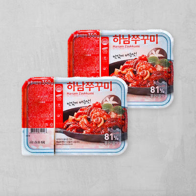 Hanam Stir-fried Webfoot Octopus Medium Spicy 350g x 2 Packs (Set)