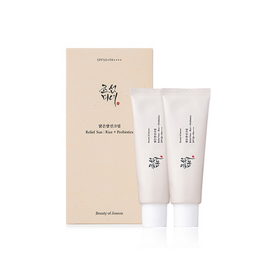 Relief Sun : Rice + Probiotics Set (50ml*2ea) (SPF 50+ PA++++)