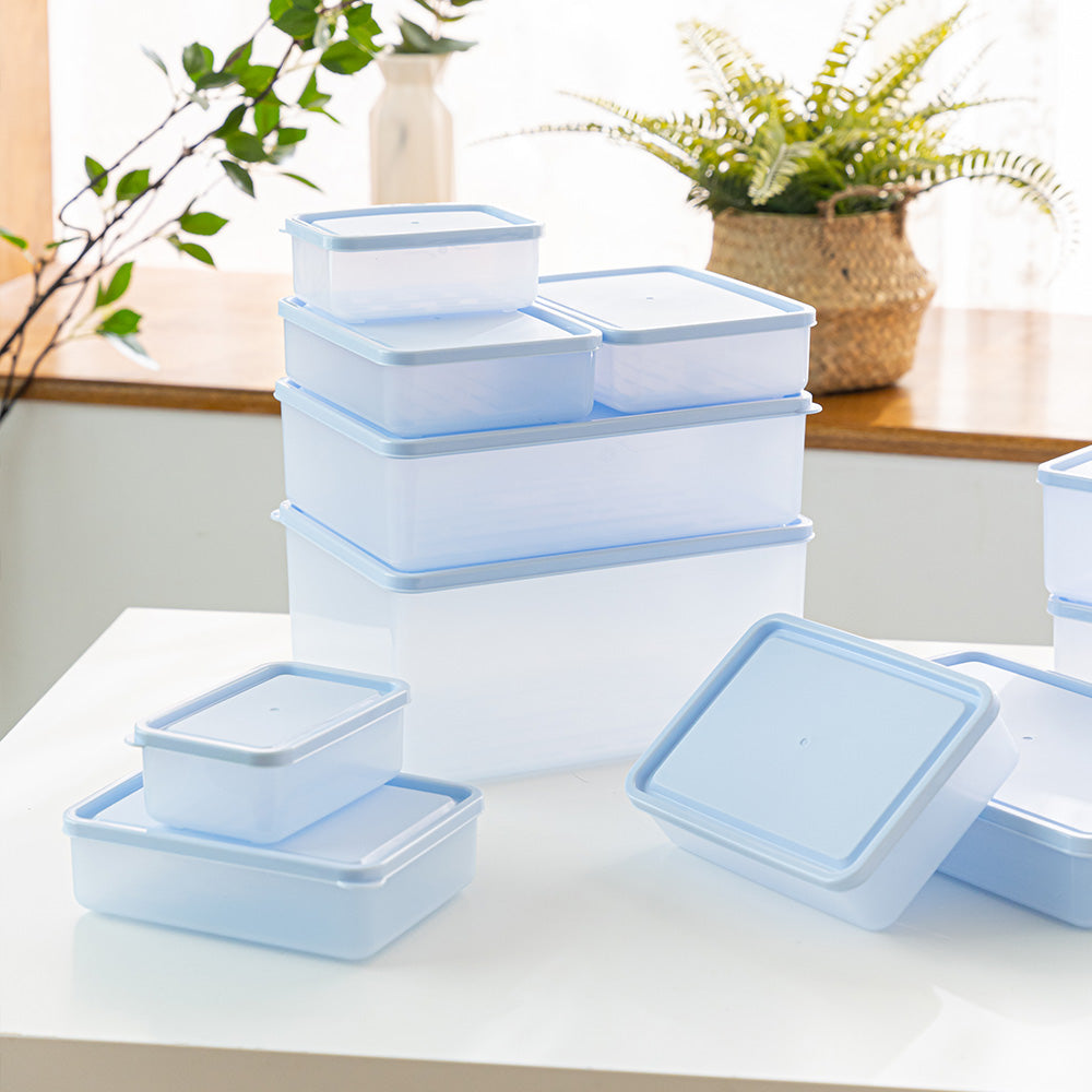 Fresh Antibacterial Storage Container Mixed Set  6 Types, 19 Pieces (Includes 2 Sheets of Labels)_Korea Direct Delivery A