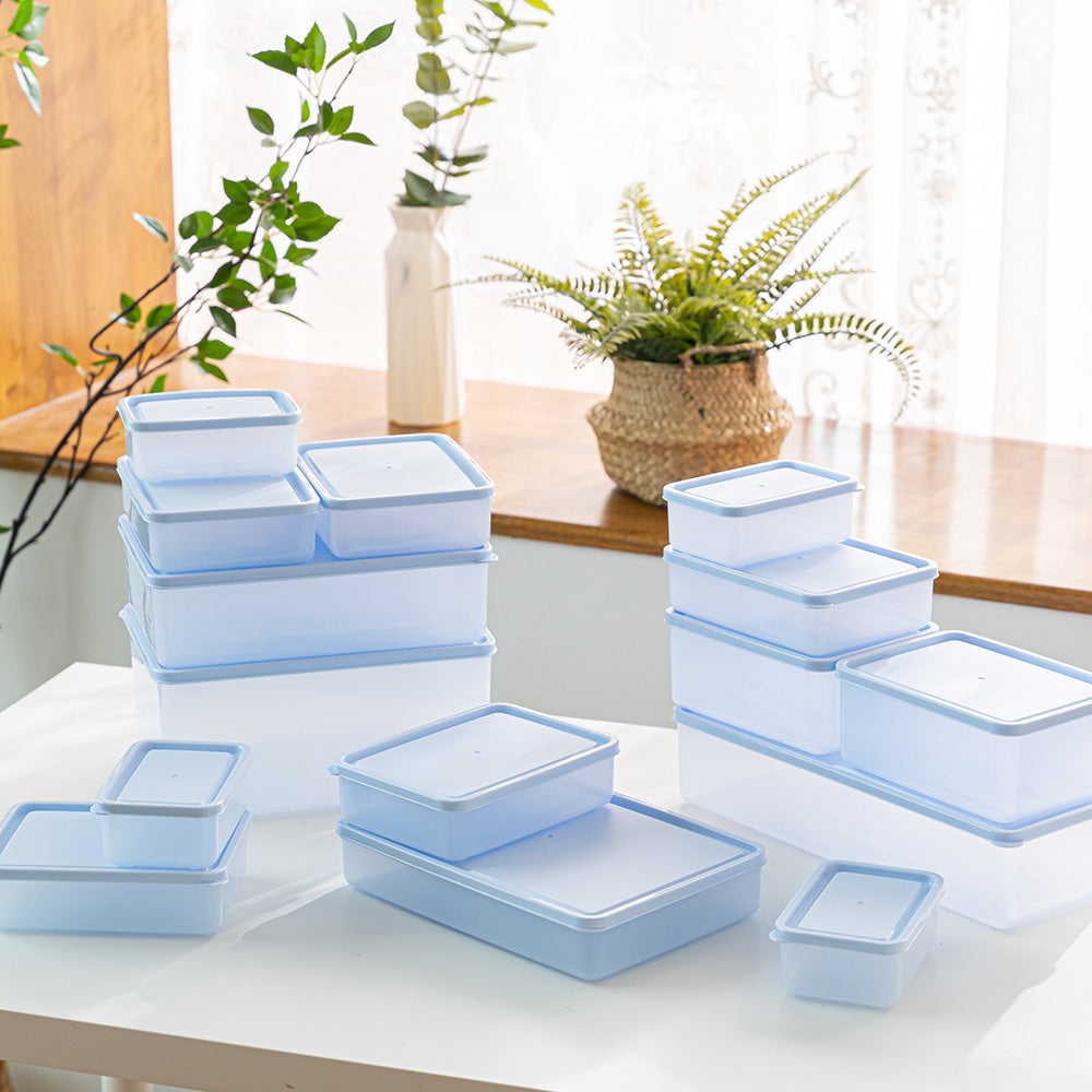 Fresh Antibacterial Storage Container Mixed Set  6 Types, 19 Pieces (Includes 2 Sheets of Labels)_Korea Direct Delivery A