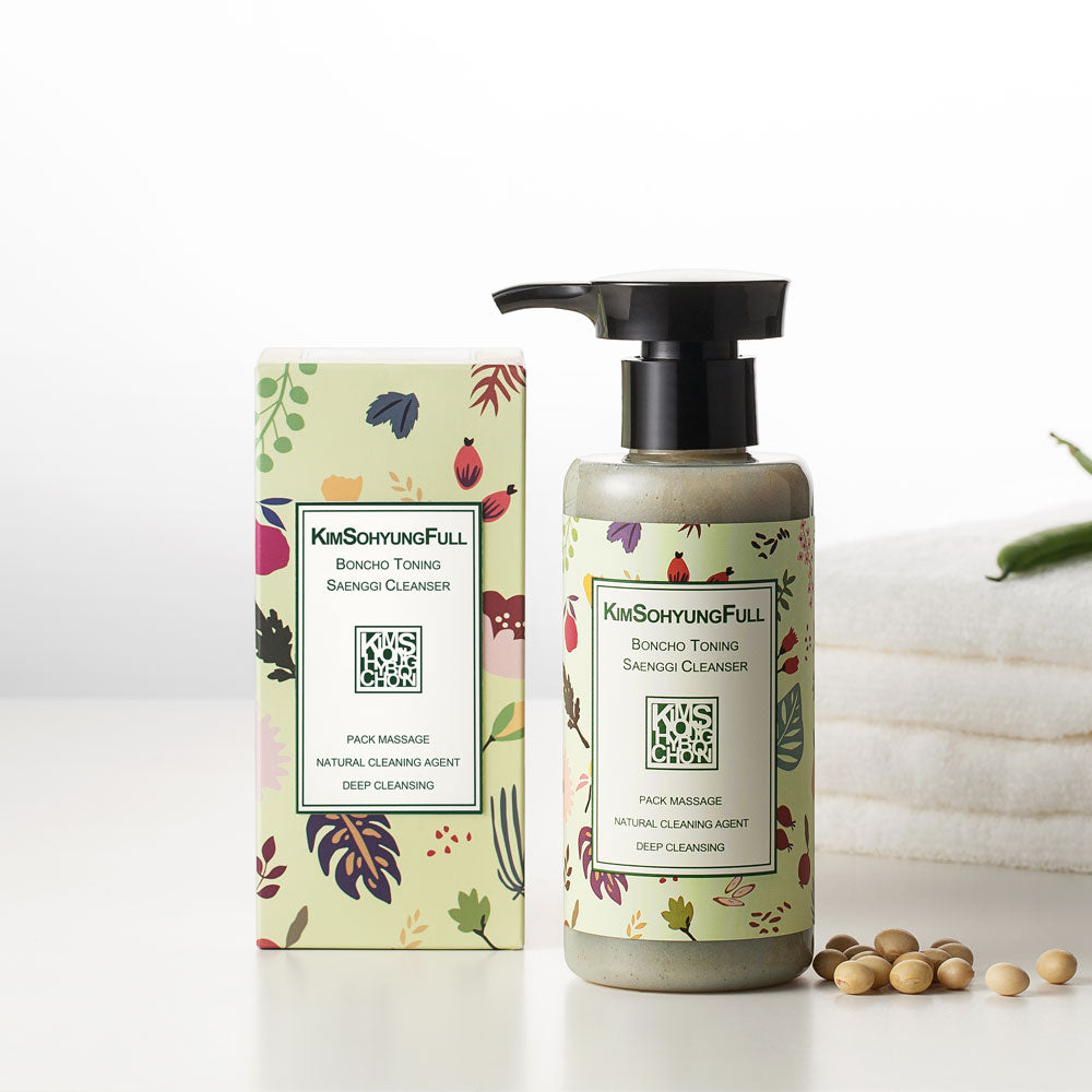 Herbal Hair Dye + Boncho Scalp Serum + Boncho Toning Grain Cleanser_Korea Direct Delivery F