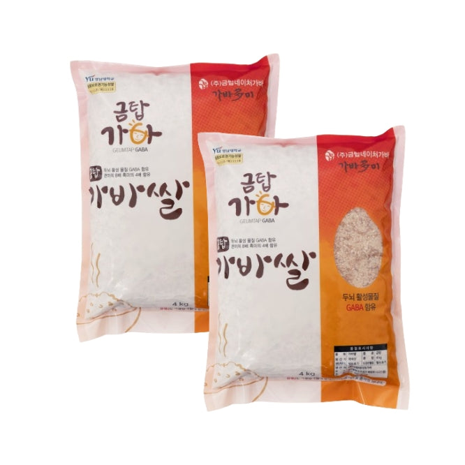 금탑네이처 가바쌀 4kg x 2포 _무료배송 (묶음)