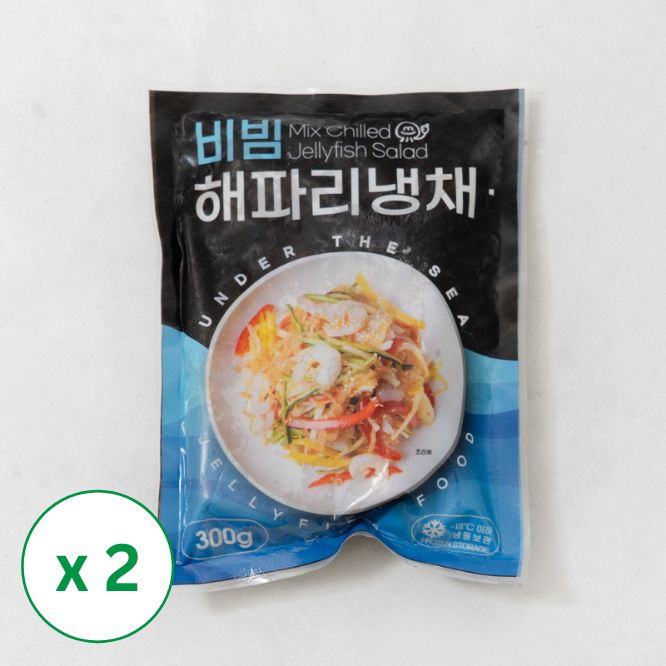 Mix Chilled Jellyfish Salad 300g x 2 Packs (Set)