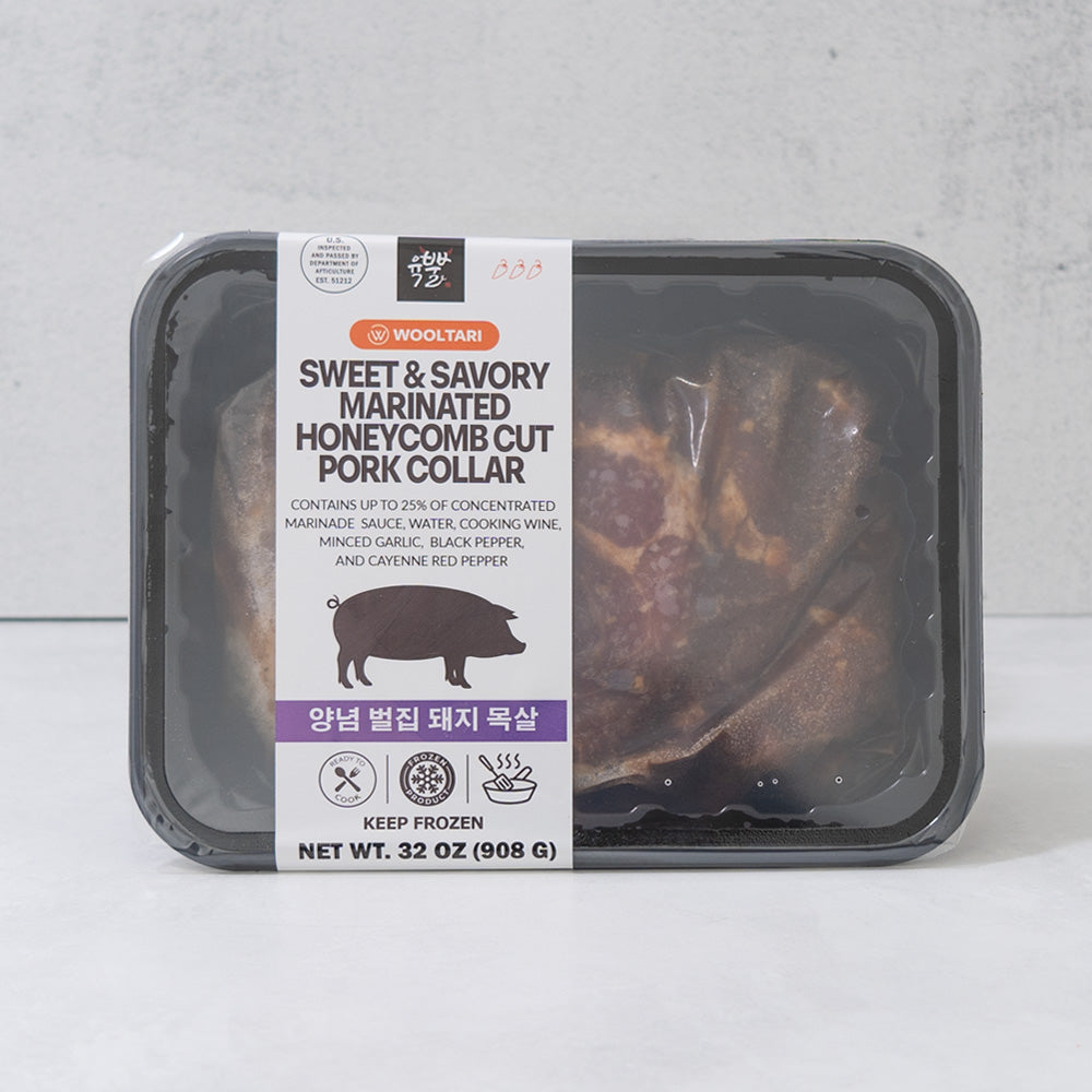 甜咸腌制蜂巢风味猪颈肉 2磅