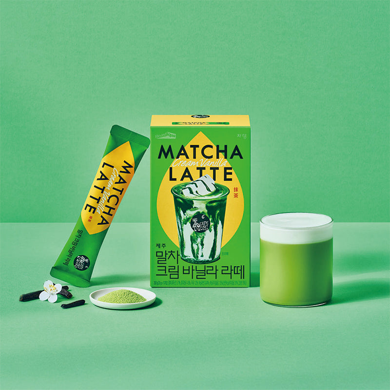 쟈뎅 제주 말차 크림 바닐라라떼