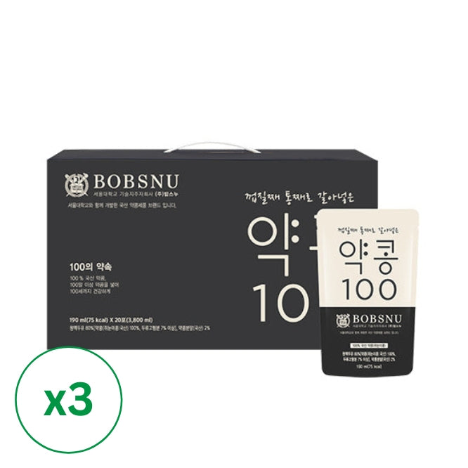 豆奶(Yakkong100)(190毫升 x 20包)x 3盒_免运费(套装)
