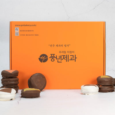 [풍년제과] 우리밀 미니초코파이(오리지널, 화이트, 백년초, 말차) 12개입(360g)