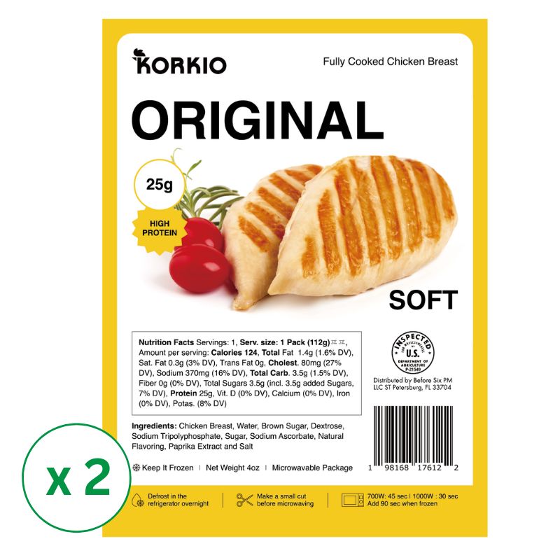 全熟鸡胸肉原味 4盎司 x 2(套装)