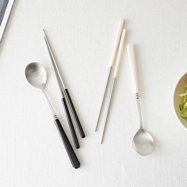 Verbe Spoon & Chopsticks Set Ink Black