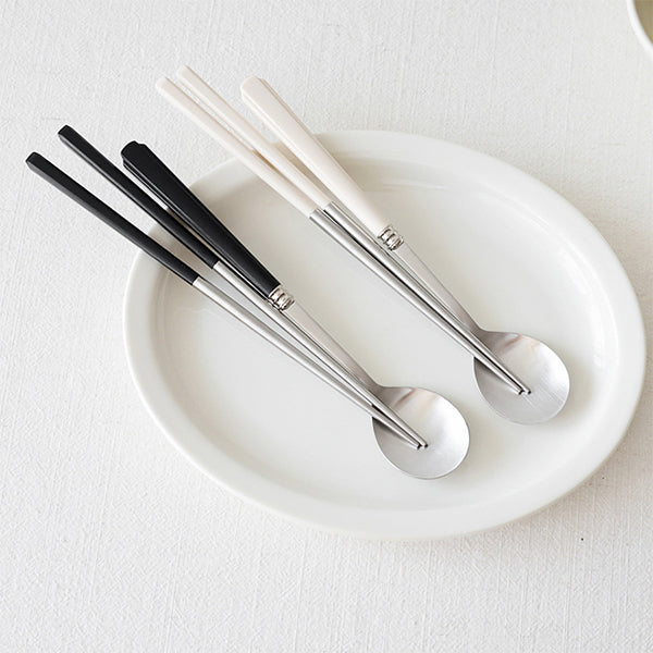 Verbe Spoon & Chopsticks Set Ink Black