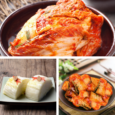 Hwang Jin Dam Cabbage Kimchi 5kg + Radish Kimchi 3kg + White Kimchi 3kg _ Free Shipping