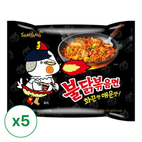 mode Grudge Atomisk Samyang] Bul Dak Ramen (Spicy Chicken stir-fried noodles) (140g x5)