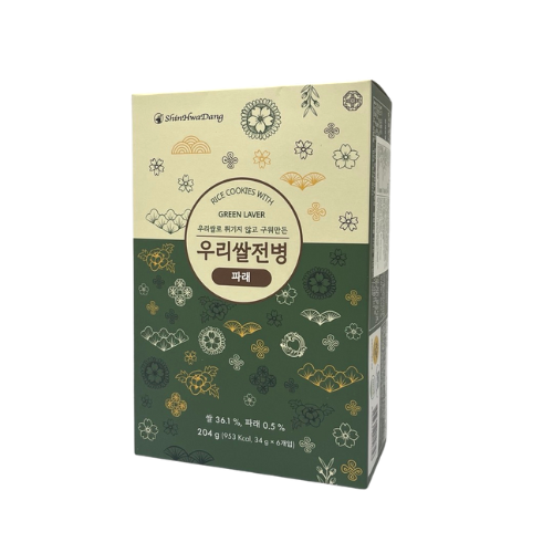 韩国米饭绿海苔薄饼 204克