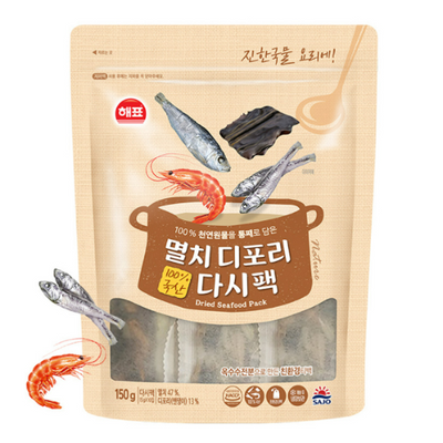 [해표] 멸치 디포리 다시팩 150g