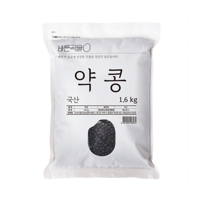 [Barun] Grain Small Black Soybeans (Yakkong) 1.6kg x 3_ Free Shipping