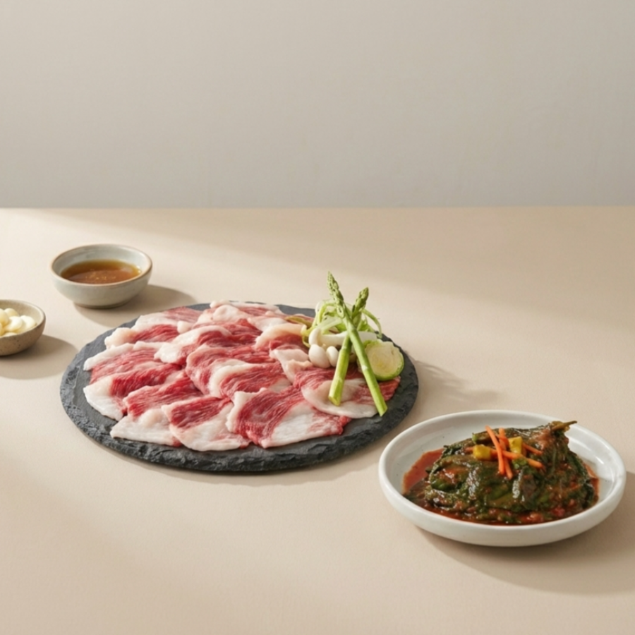 [울타리] 차돌박이 1lb x 2팩ㅣ*증정* [예소담] 생깻잎 김치 400g (묶음)