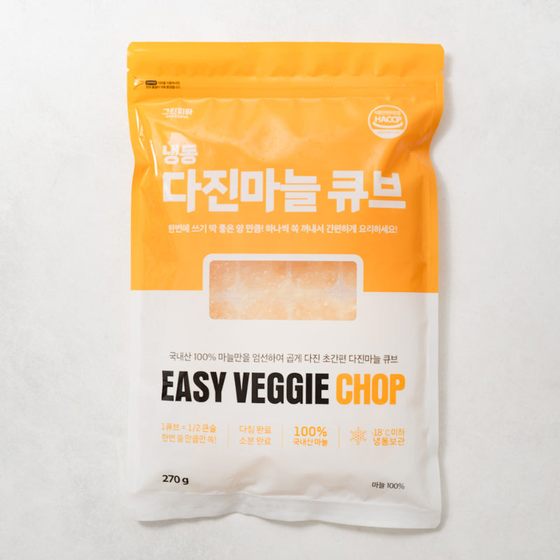 [그린피아] 100% 국내산 냉동 다진마늘 270g