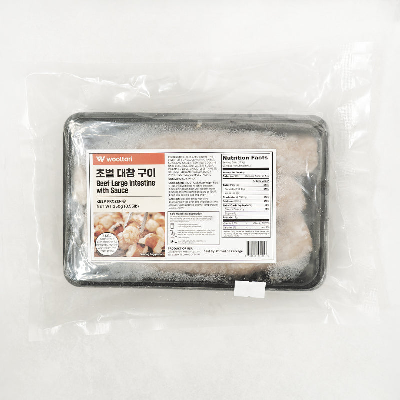 [울타리] 초벌 대창구이 250g (Beef Large Intestine with Sauce) + 초벌 곱창구이 250g (Beef Small Intestine With Sauce) (묶음)