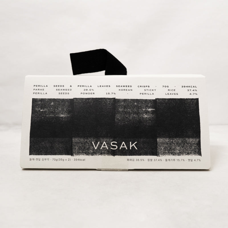 [바삭] VASAK 들깨·깻잎 김부각 70g + 연근·참깨 김부각 70g + 커피·헤이즐넛 김부각 70g 선물세트 (묶음)