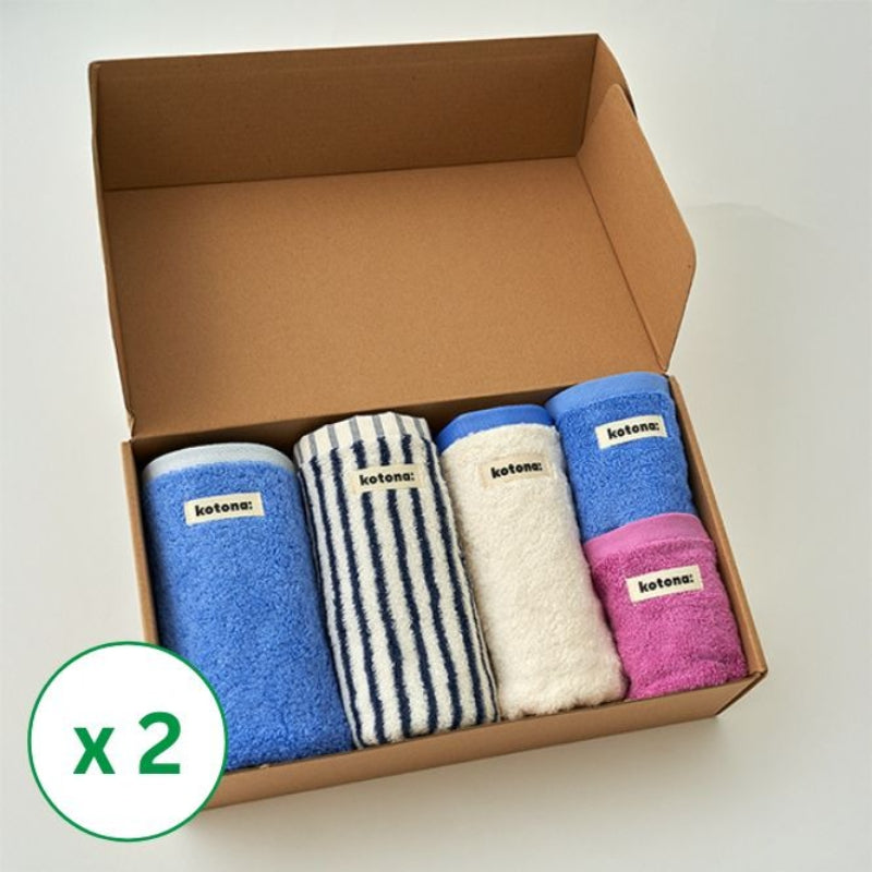 [코토나] 홈바디 타월 기프트팩 코지 x 2박스 +*증정* 핸드타올 1개 (묶음)
