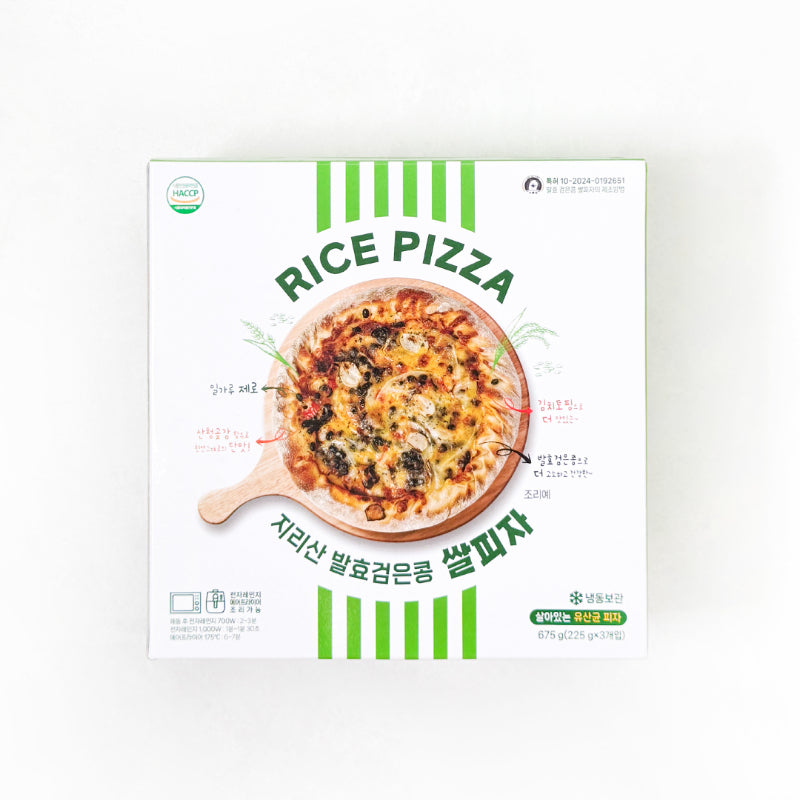 Fermented Black Soybean Rice Pizza | Wooltari