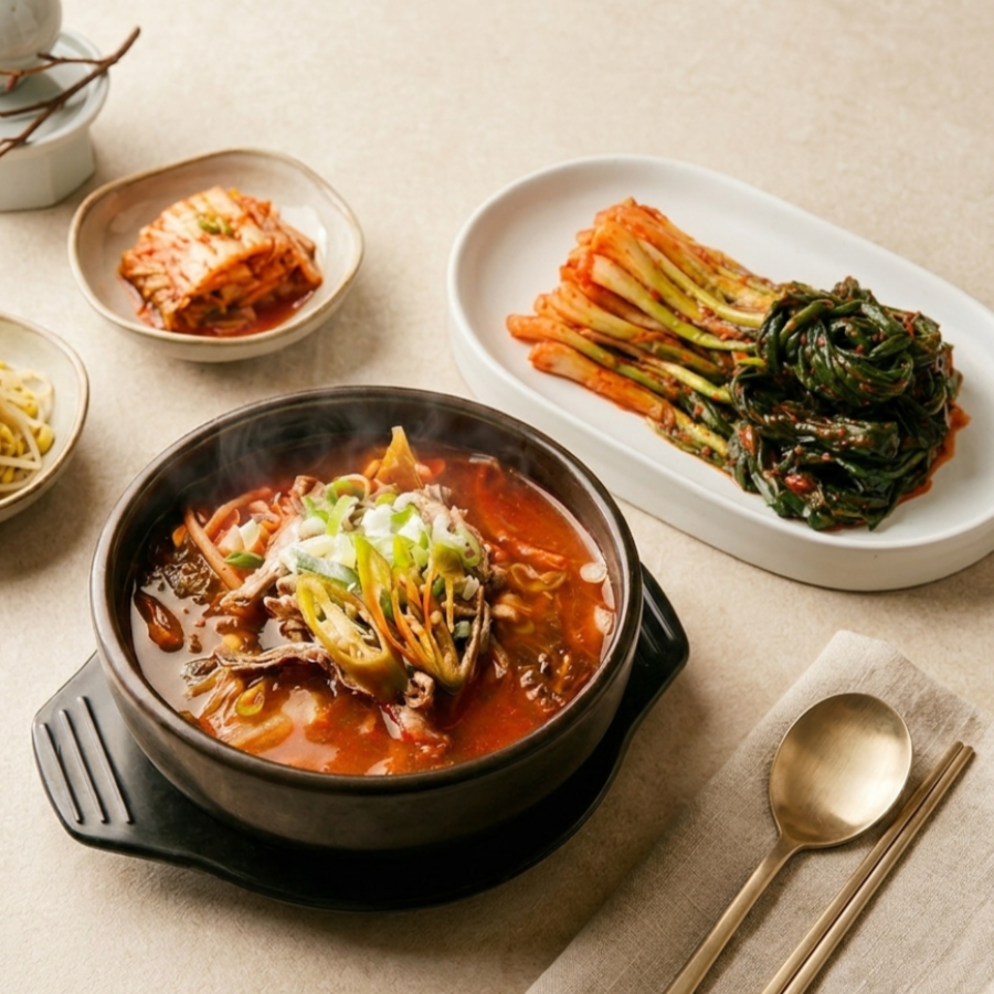 [Wooltari] Spicy Beef Soup With Vegetable + [Yesodam] Green Onion ...