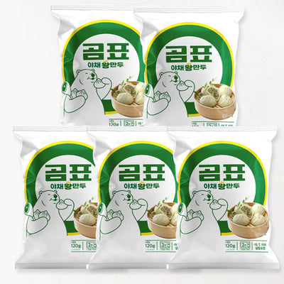 [카멜푸드] 곶표 왕만두(1개입) 120g x 5 팩 (묶음) 