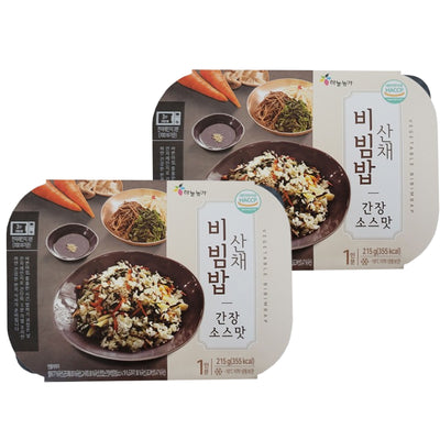 Bibimbap with Wild Vegetable (Soy Sauce) 215g x 2 Packs (Set)