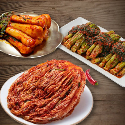 홍진경 더김치 포기김치 3kg + 갓김치 1kg + 임진강김치 연천 미금치 율무 총각김치 3kg _무료배송_5월 마지막 주 순차발송