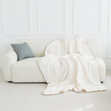 Microfiber Blanket Jenna Q (Ivory/ Gray/ Mint)_ Korea Direct Delivery F