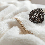 Microfiber Blanket Jenna Q (Ivory/ Gray/ Mint)_ Korea Direct Delivery F