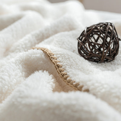 Microfiber Blanket Jenna Q (Ivory/ Gray/ Mint)_ Korea Direct Delivery F