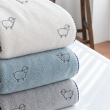 [한국직배송] 한길침장 극세사 양담요 SS (색상:아이보리/그레이/민트)