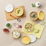 [한국직배송 D] 실리만 아이스웨이 냉동밥용기 240ml/350ml 8P 아이스화이트/허니옐로우 옵션구매
