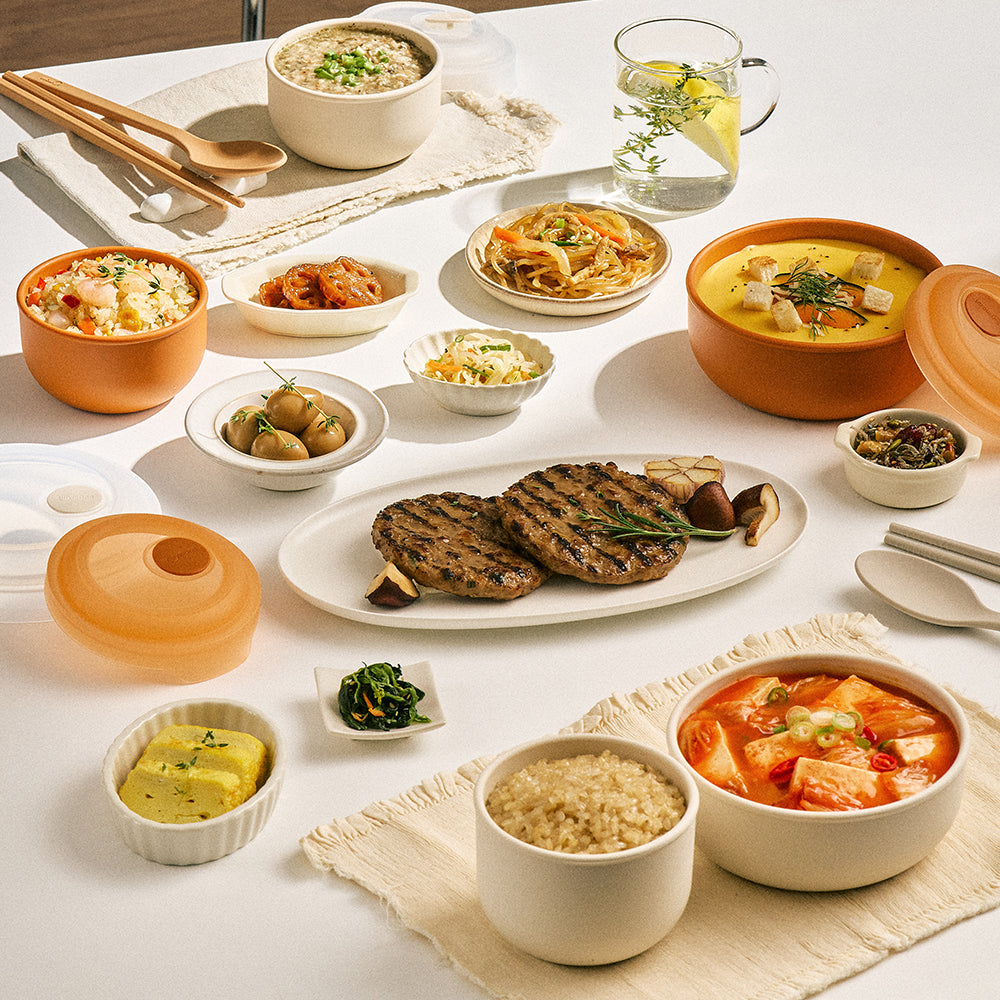 [한국직배송 C] 실리만 이지뷰 냉동밥용기&냉동국용기 240ml/350ml/500ml 8P 테라코타/오트옵션구매