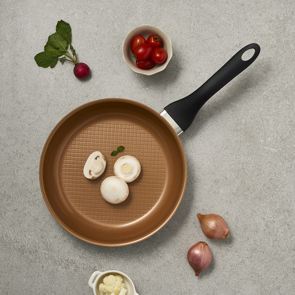 [한국직배송] 에델코첸 통3중 비바세라 프라이팬 24cm (크림/코퍼)