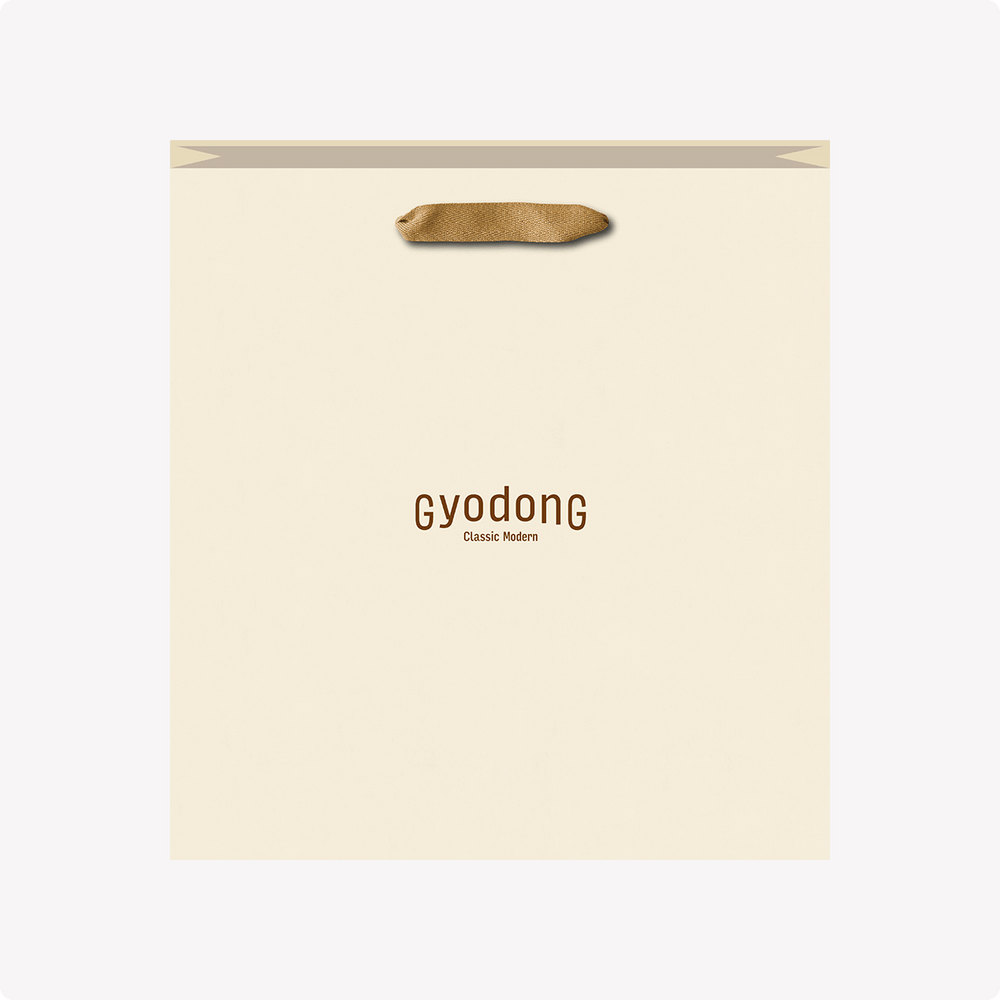 [한국직배송 A] 교동한과 고시볼 잎새달 1단 선물세트(쇼핑백 포함)