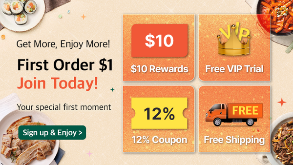 First order $1, Join today