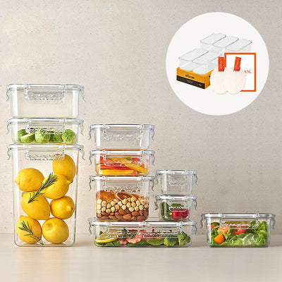 [한국직배송 D] 고트만 네오크리스탈락 트라이탄 밀폐용기 10종 화이트/블랙