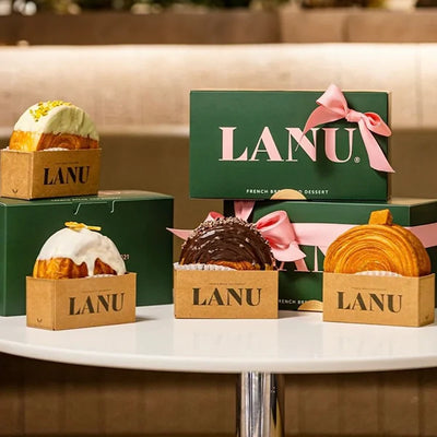 Bakery Lanu, Cream Kouign Amann 4 Flavors (4pcs)+Stollen 1pc_ (Korea Direct Delivery B)