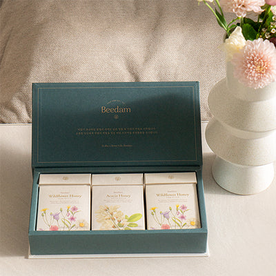Premium Natural Flower Honey Stick 3-Piece Gift Set 600g