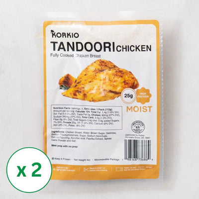 Fully Cooked Chicken Breast Tandoori Flavor 4oz x 2 pack (Set)
