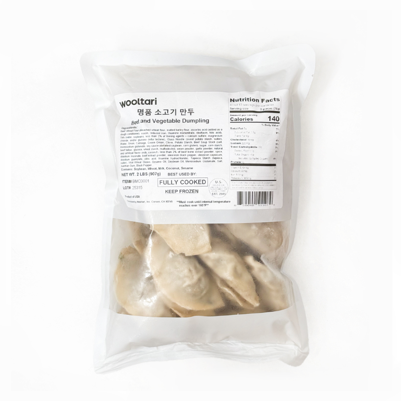 Beef and Vegetable Dumplings 2lb
