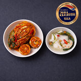 Hongcheon Daebok Seasonal Cabbage Kimchi2kg + Radish Water Kimchi (Dongchimi)2kg_Korea Direct Delivery A