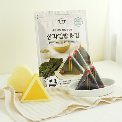 [우리찬] 생그랑 두번구워 더욱 맛있는 삼각김밥용 김 20매
